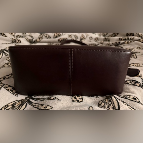 Coach Large Etta Flap Bag~ Espresso - Picture 3 of 6